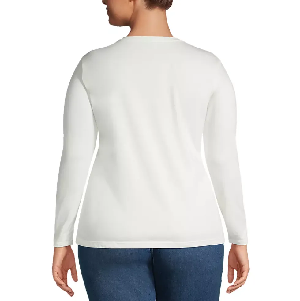 Supima Cotton Long Sleeve Crewneck T-Shirt