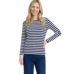Supima Cotton Long Sleeve Crewneck T-Shirt