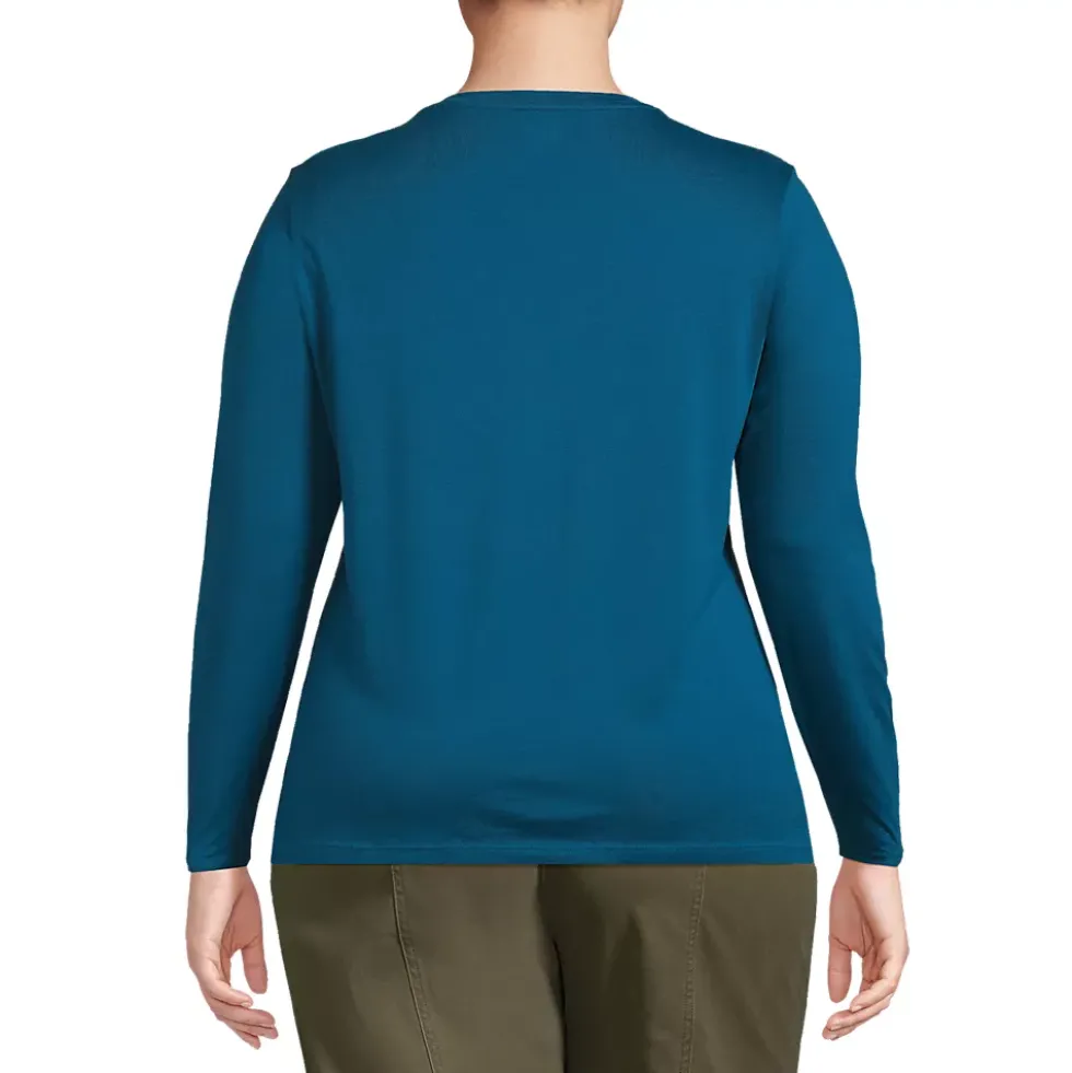 Supima Cotton Long Sleeve Crewneck T-Shirt