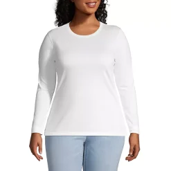 Supima Cotton Long Sleeve Crewneck T-Shirt