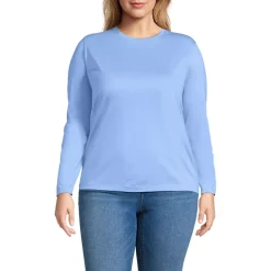 Supima Cotton Long Sleeve Crewneck T-Shirt