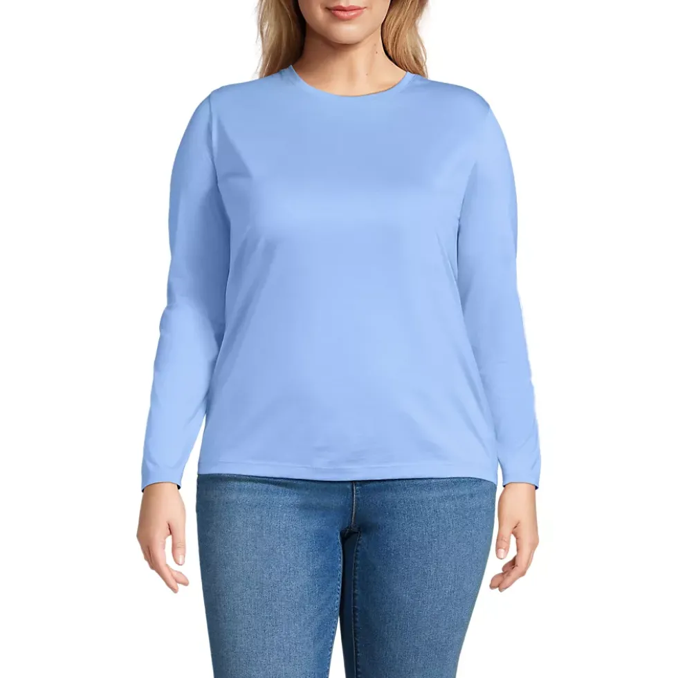 Supima Cotton Long Sleeve Crewneck T-Shirt