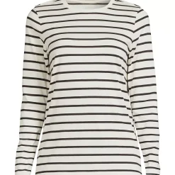 Supima Cotton Long Sleeve Crewneck T-Shirt