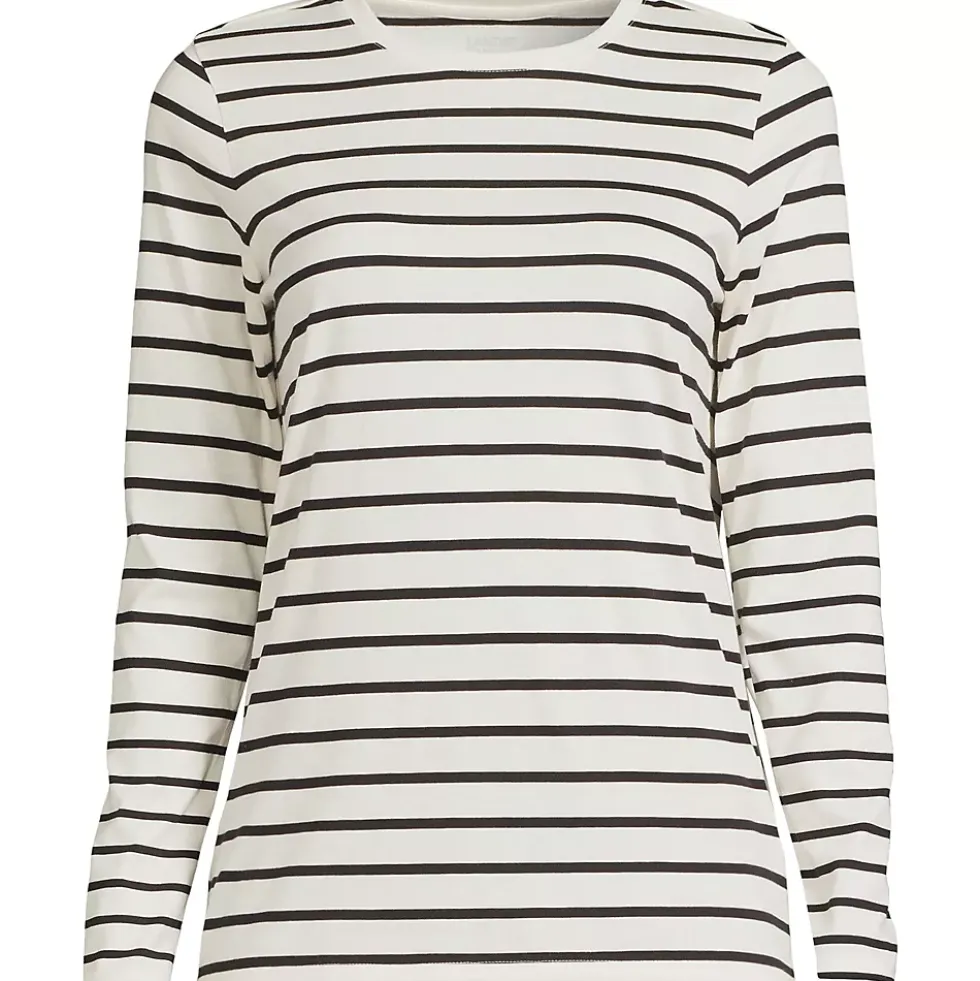Supima Cotton Long Sleeve Crewneck T-Shirt