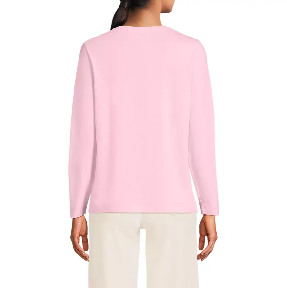 Supima Cotton Long Sleeve Crewneck T-Shirt