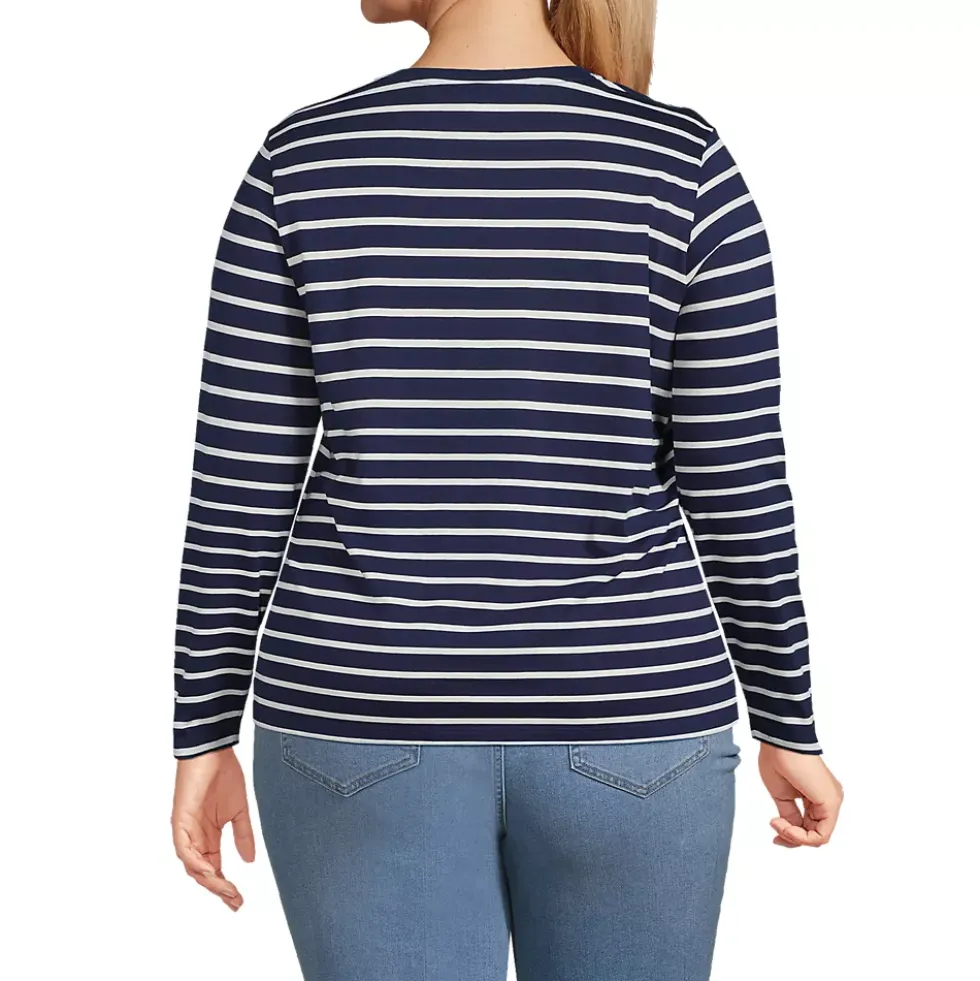 Supima Cotton Long Sleeve Crewneck T-Shirt