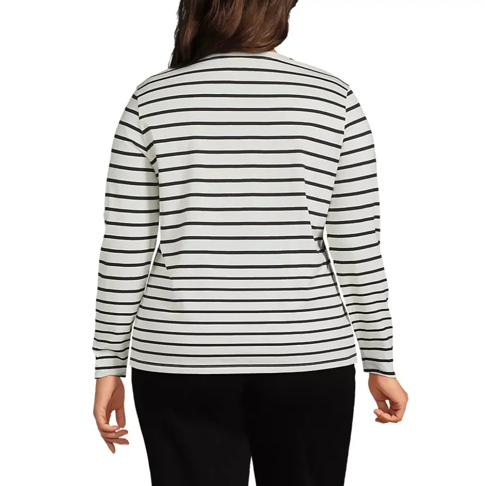 Supima Cotton Long Sleeve Crewneck T-Shirt