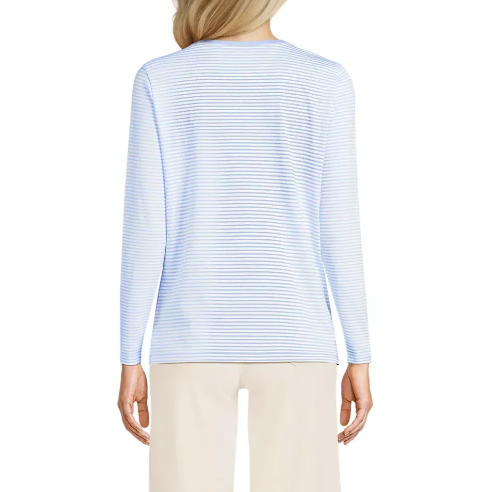Supima Cotton Long Sleeve Crewneck T-Shirt