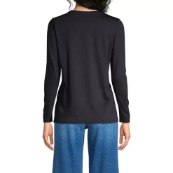 Supima Cotton Long Sleeve Crewneck T-Shirt