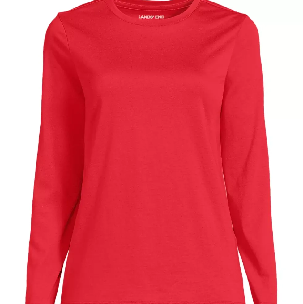 Supima Cotton Long Sleeve Crewneck T-Shirt