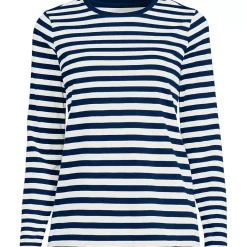 Supima Cotton Long Sleeve Crewneck T-Shirt