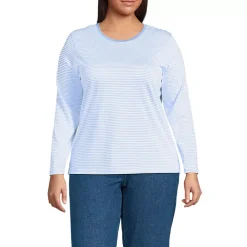 Supima Cotton Long Sleeve Crewneck T-Shirt