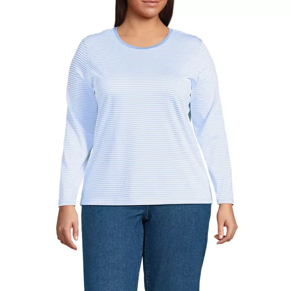 Supima Cotton Long Sleeve Crewneck T-Shirt