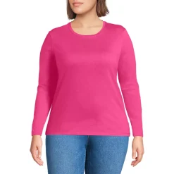 Supima Cotton Long Sleeve Crewneck T-Shirt