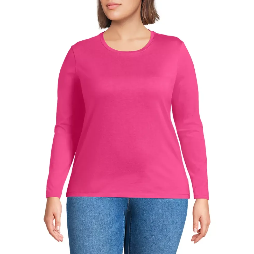 Supima Cotton Long Sleeve Crewneck T-Shirt