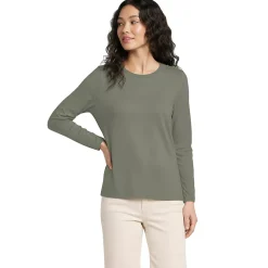 Supima Cotton Long Sleeve Crewneck T-Shirt