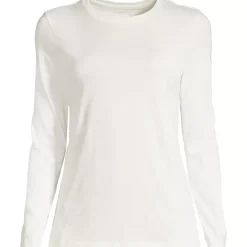 Supima Cotton Long Sleeve Crewneck T-Shirt