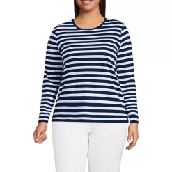 Supima Cotton Long Sleeve Crewneck T-Shirt