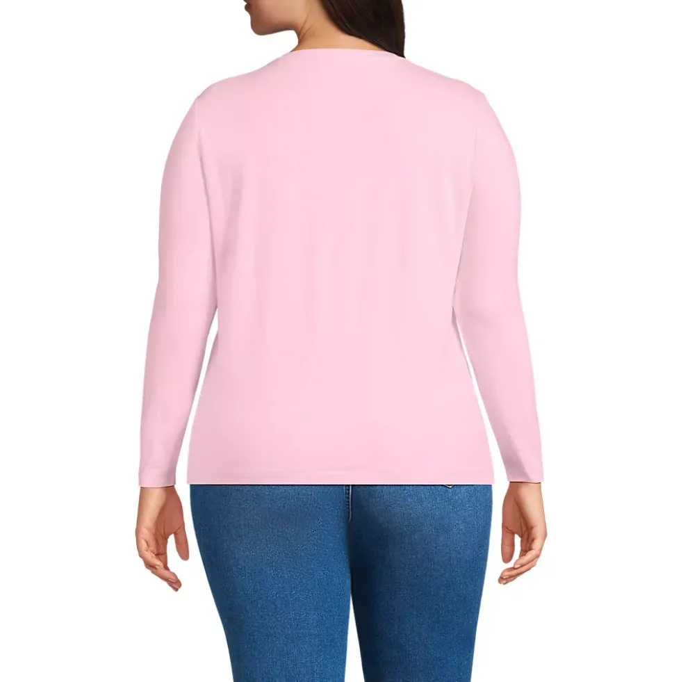 Supima Cotton Long Sleeve Crewneck T-Shirt