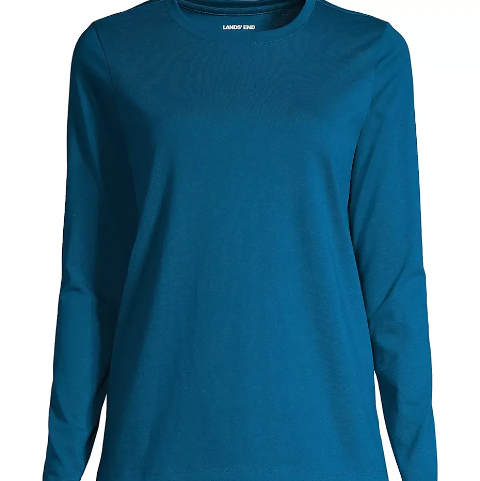 Supima Cotton Long Sleeve Crewneck T-Shirt