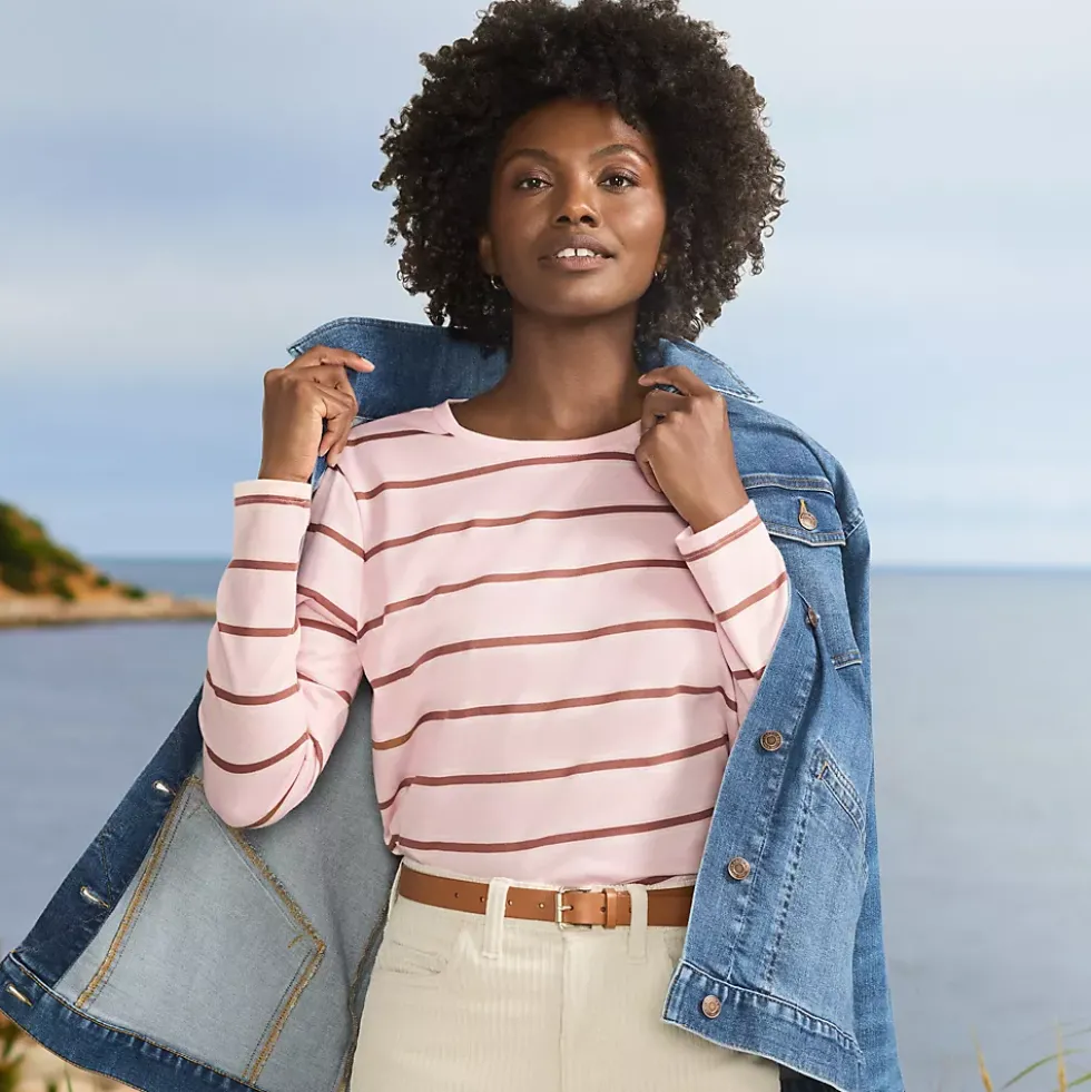 Supima Cotton Long Sleeve Crewneck T-Shirt
