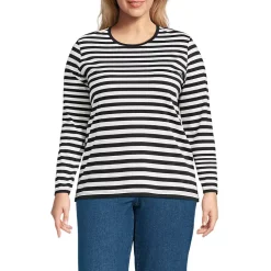 Supima Cotton Long Sleeve Crewneck T-Shirt