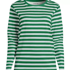 Supima Cotton Long Sleeve Crewneck T-Shirt