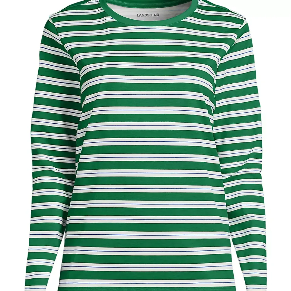 Supima Cotton Long Sleeve Crewneck T-Shirt