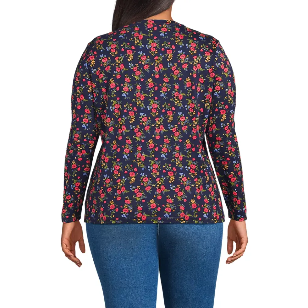 Supima Cotton Long Sleeve Crewneck T-Shirt