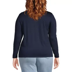 Supima Cotton Long Sleeve Crewneck T-Shirt