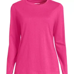 Supima Cotton Long Sleeve Crewneck T-Shirt