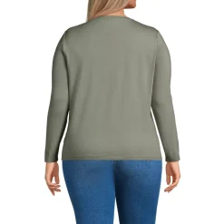 Supima Cotton Long Sleeve Crewneck T-Shirt