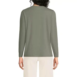 Supima Cotton Long Sleeve Crewneck T-Shirt