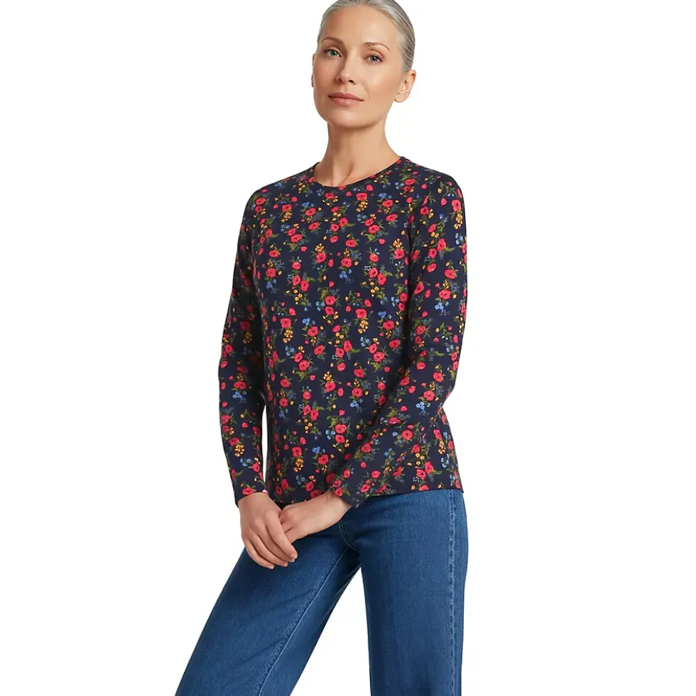 Supima Cotton Long Sleeve Crewneck T-Shirt