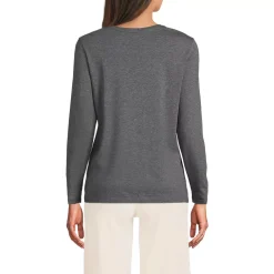 Supima Cotton Long Sleeve Crewneck T-Shirt