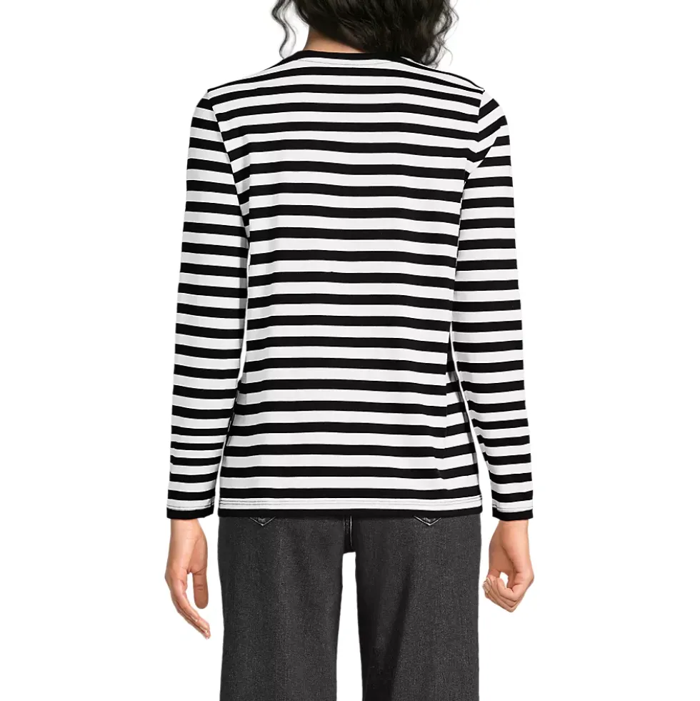 Supima Cotton Long Sleeve Crewneck T-Shirt