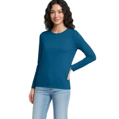 Supima Cotton Long Sleeve Crewneck T-Shirt