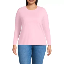 Supima Cotton Long Sleeve Crewneck T-Shirt