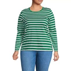 Supima Cotton Long Sleeve Crewneck T-Shirt