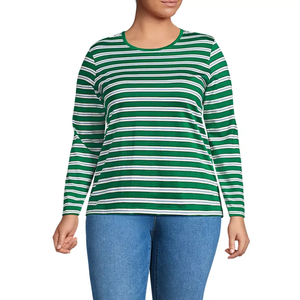 Supima Cotton Long Sleeve Crewneck T-Shirt