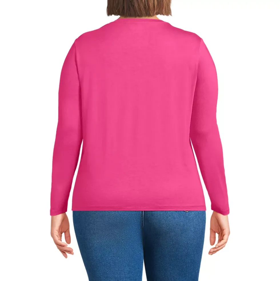 Supima Cotton Long Sleeve Crewneck T-Shirt