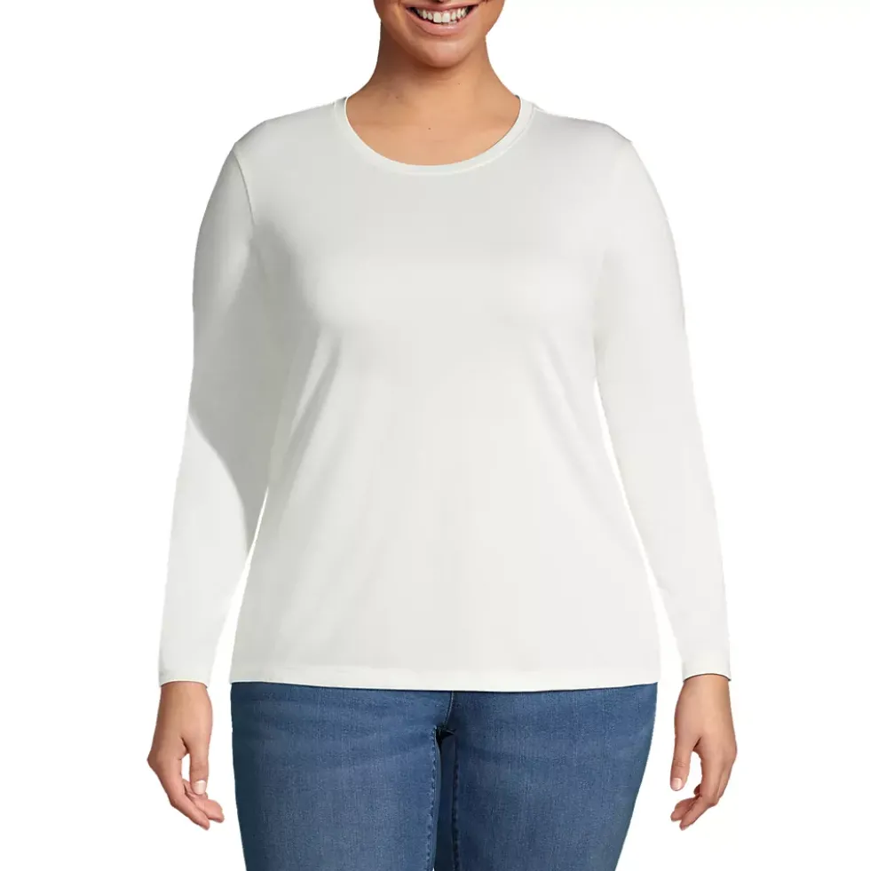 Supima Cotton Long Sleeve Crewneck T-Shirt