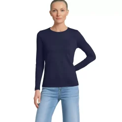 Supima Cotton Long Sleeve Crewneck T-Shirt