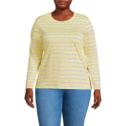 Supima Cotton Long Sleeve Crewneck T-Shirt