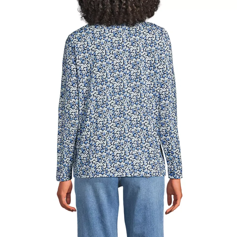Supima Cotton Long Sleeve Crewneck T-Shirt