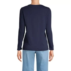 Supima Cotton Long Sleeve Crewneck T-Shirt