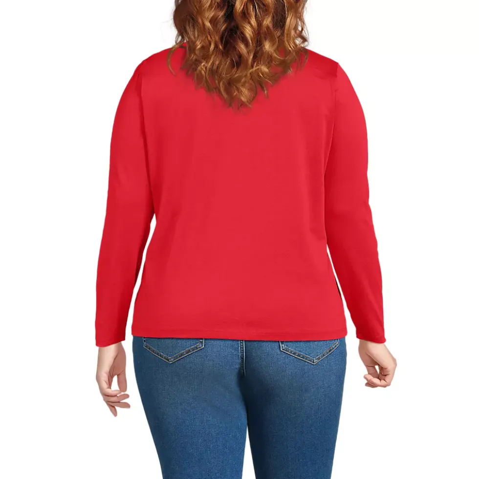 Supima Cotton Long Sleeve Crewneck T-Shirt