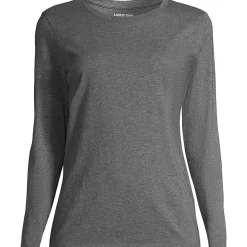 Supima Cotton Long Sleeve Crewneck T-Shirt