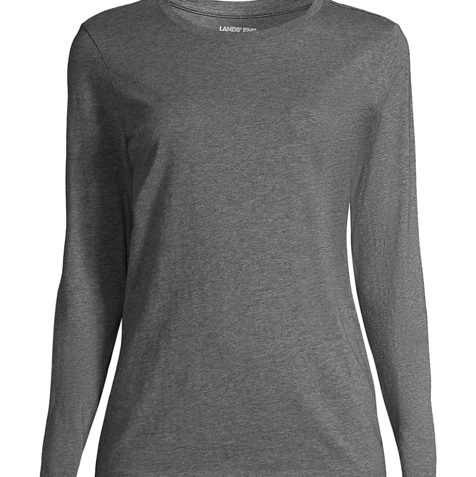 Supima Cotton Long Sleeve Crewneck T-Shirt