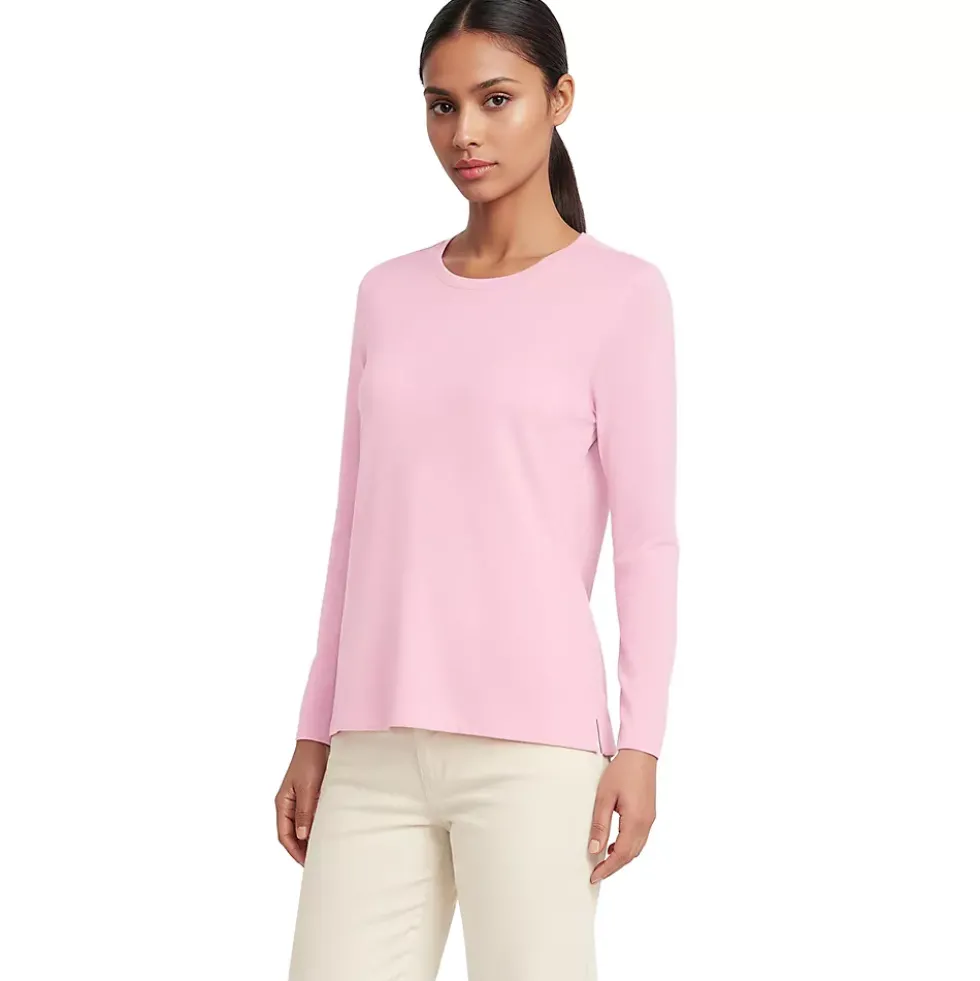 Supima Cotton Long Sleeve Crewneck T-Shirt